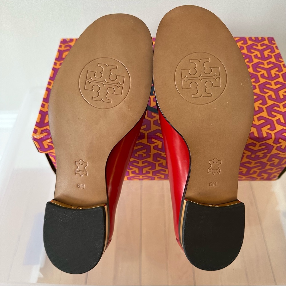 New! Tory Burch Red Loafers - Picture 8 of 17